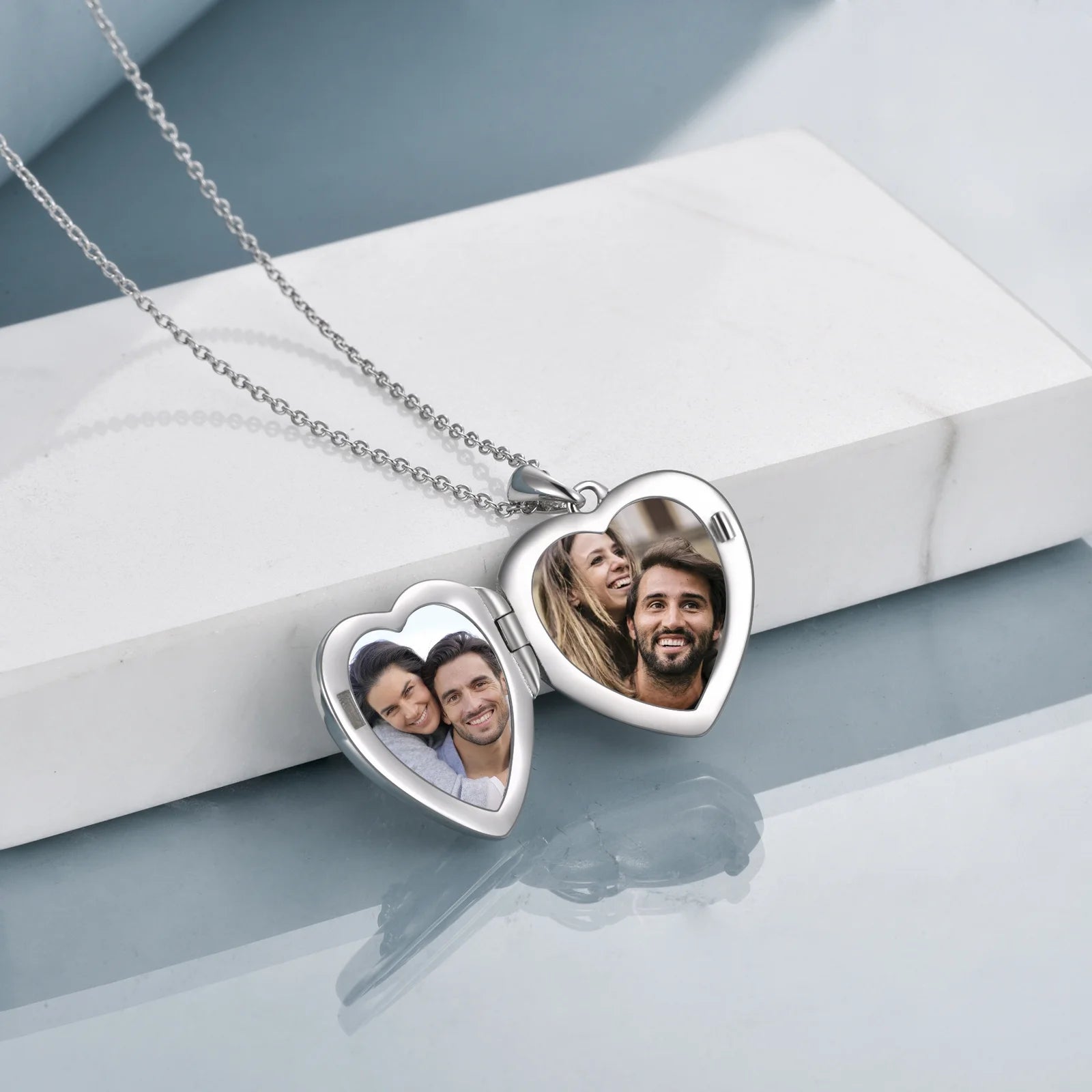 Anniversary Gifts for Women Sterling Silver Heart Cat Lockets Necklace That Holds Pictures Jewelry Birthday Gifts