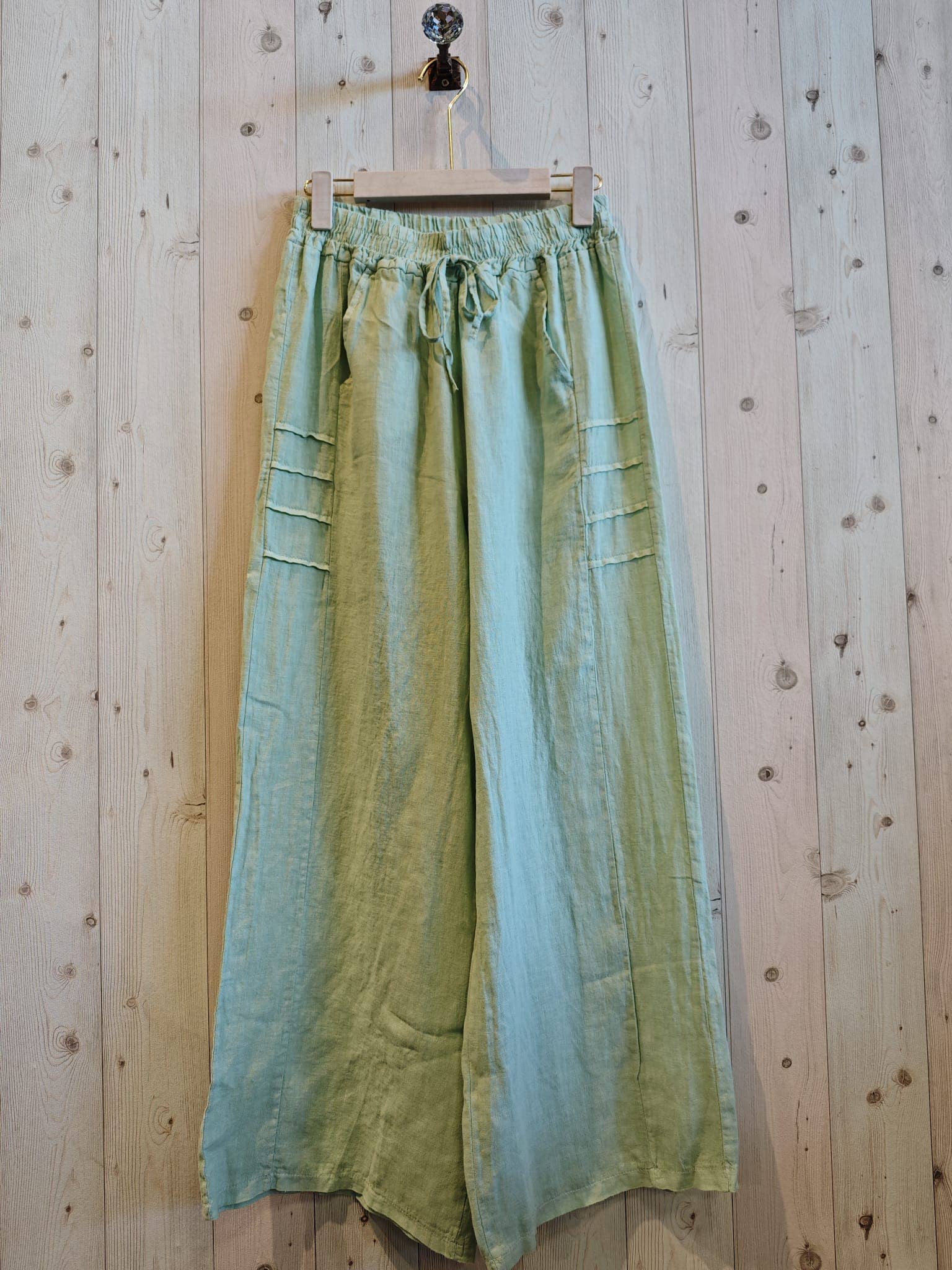 REF 17686 TROUSERS WITH POCKETS 100% LINEN