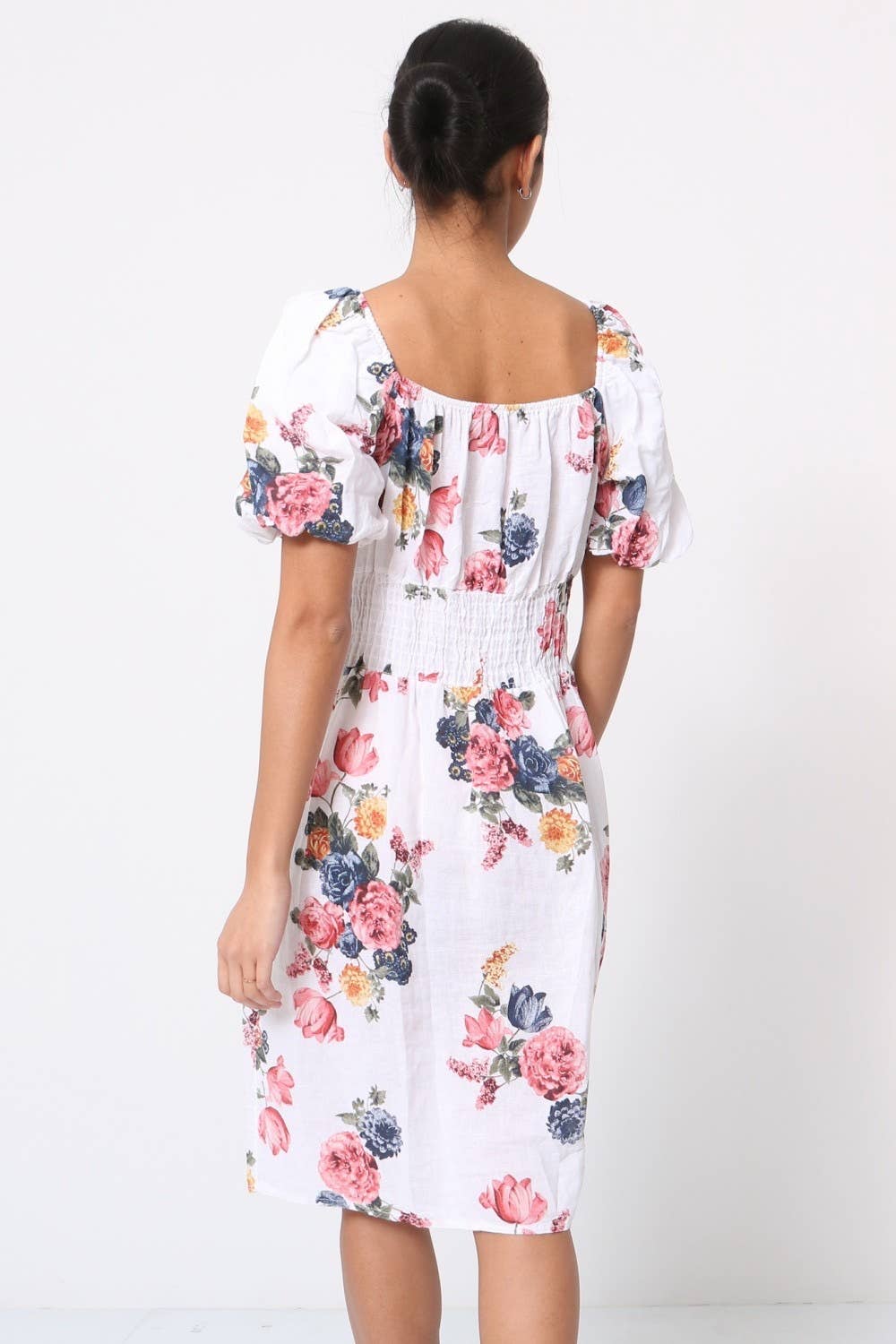Short dress in 100% linen REF.1720