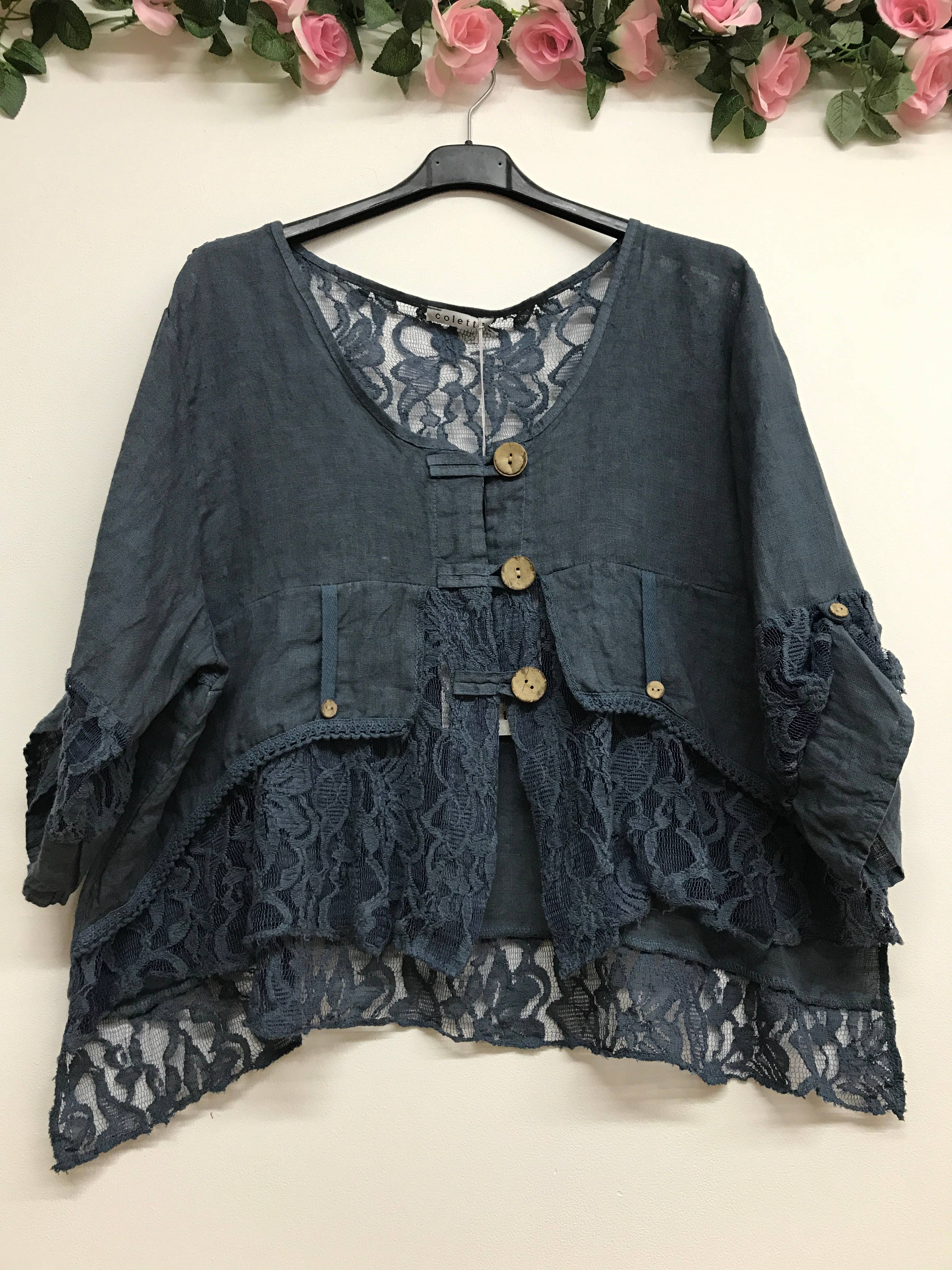 VEST IN LINEN 9207 SPRING SUMMER