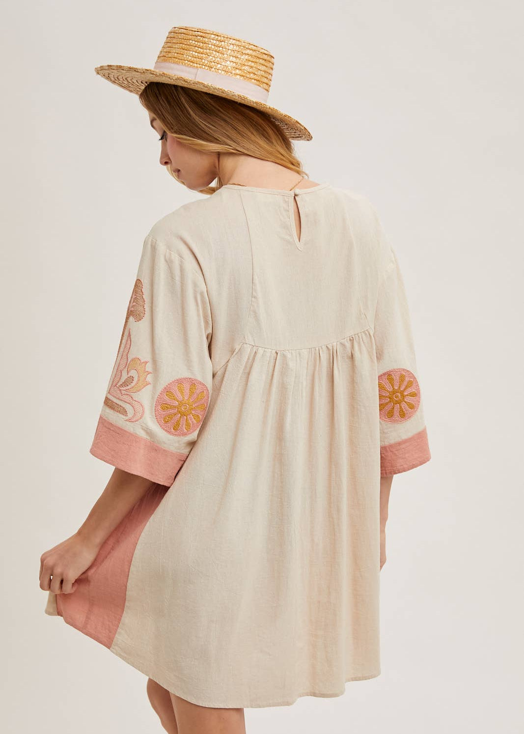 Babydoll Dress with Elegant Bell Sleeves