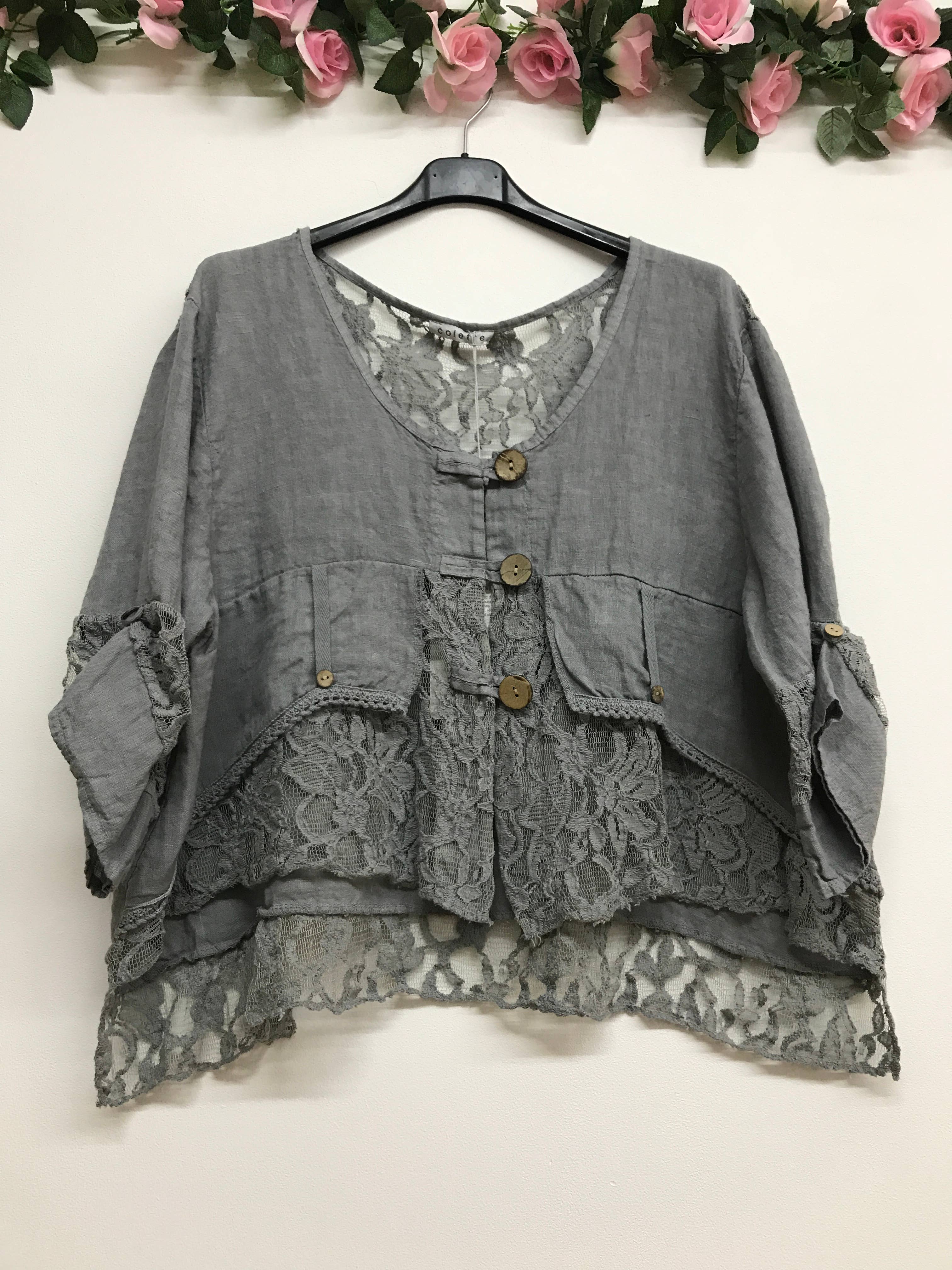 VEST IN LINEN 9207 SPRING SUMMER