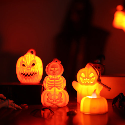 Unique Pumpkin Candle Lights – Ghostly Night Light Accessory for