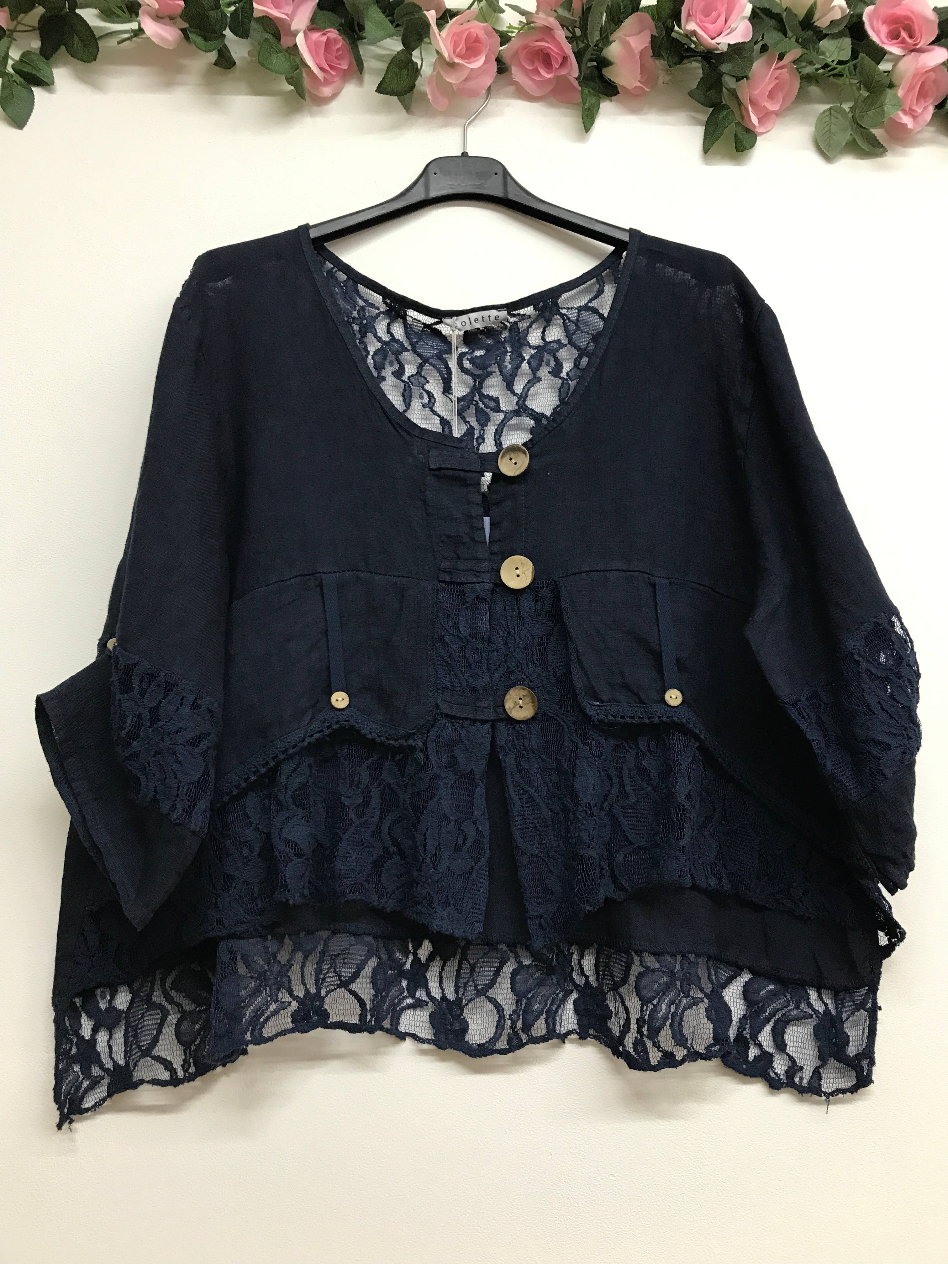 VEST IN LINEN 9207 SPRING SUMMER