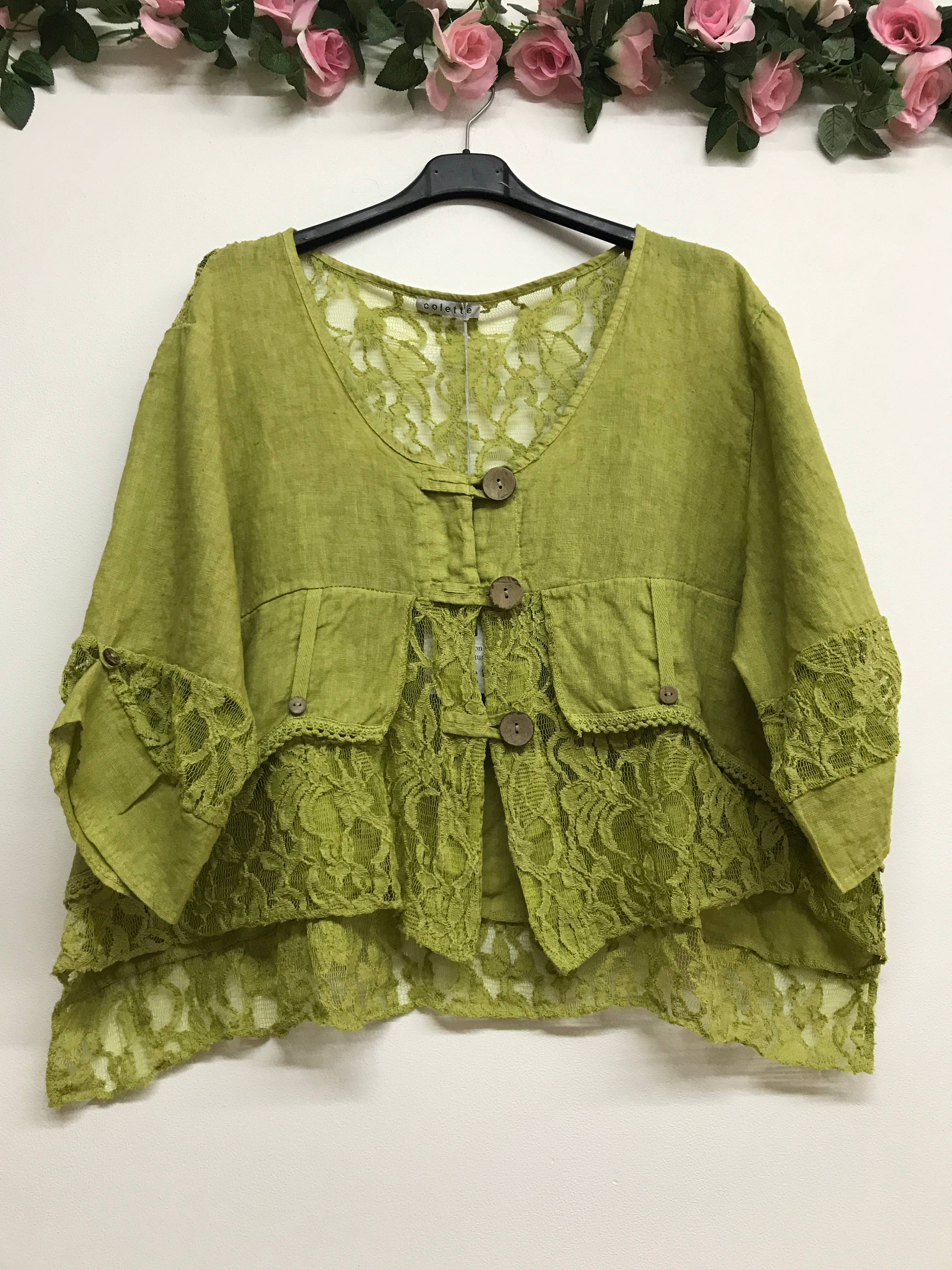 VEST IN LINEN 9207 SPRING SUMMER