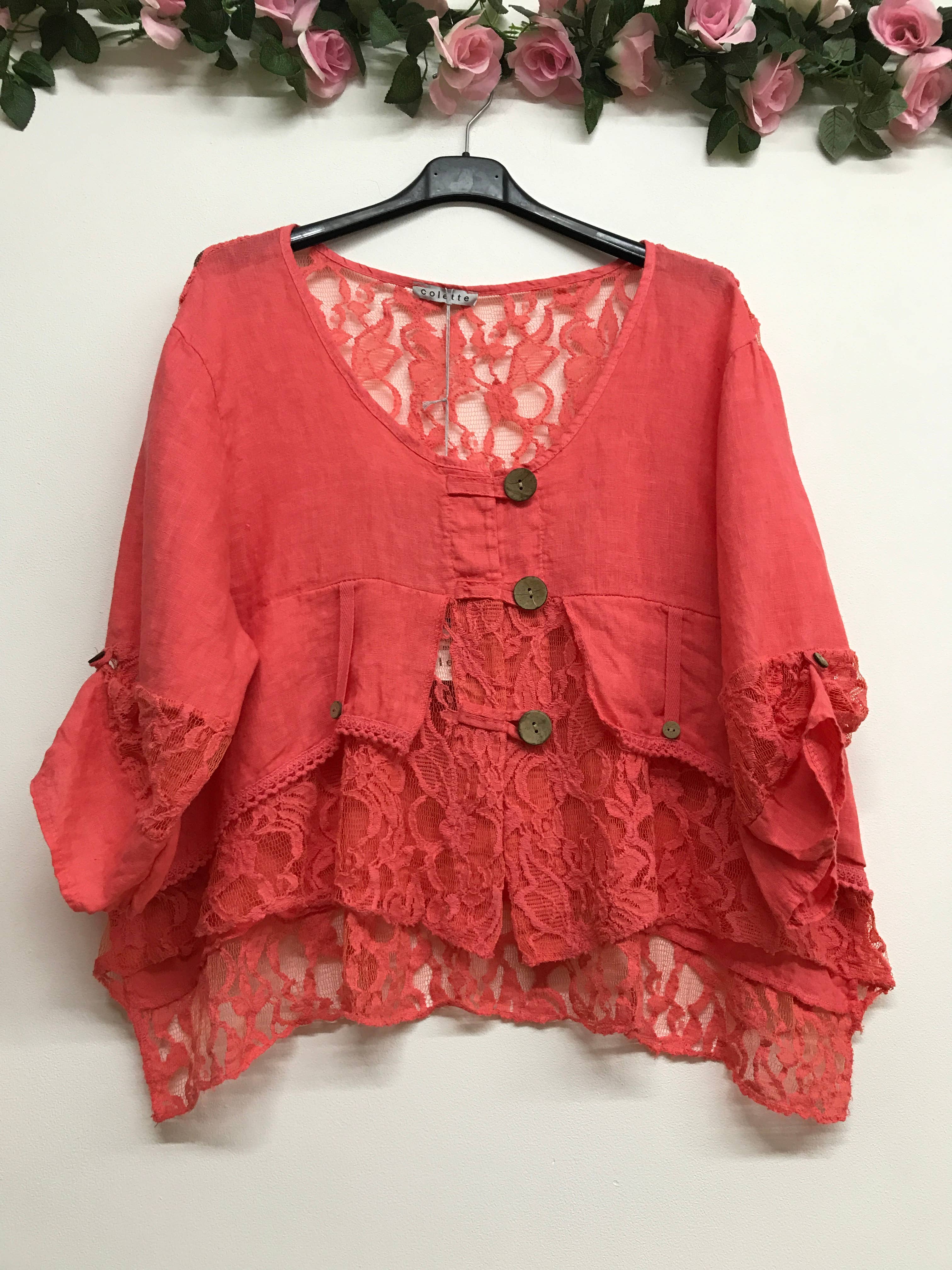 VEST IN LINEN 9207 SPRING SUMMER