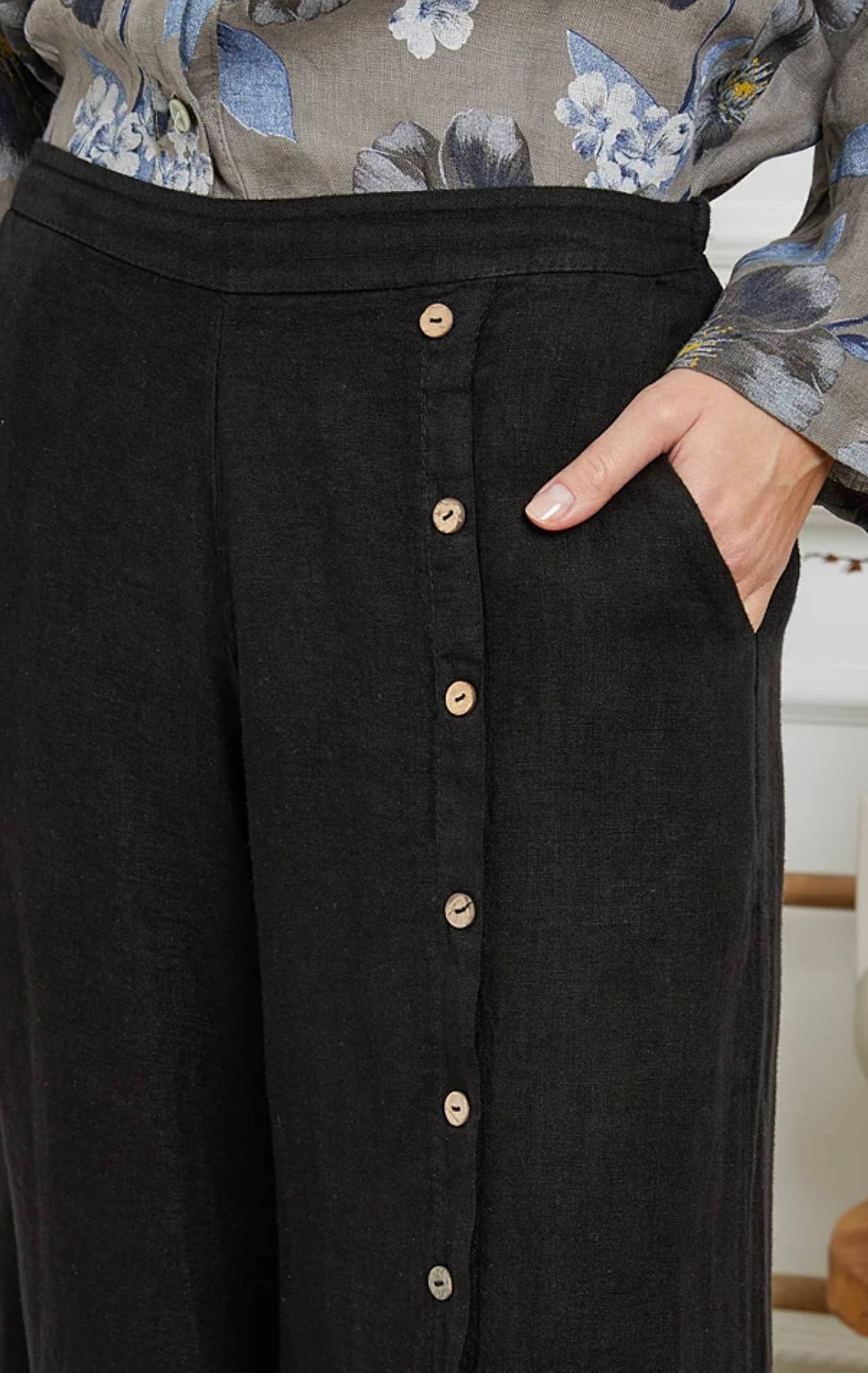 100% Linen Trousers REF. 9320
