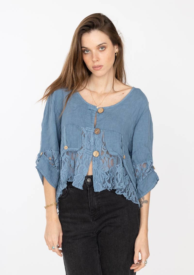 VEST IN LINEN 9207 SPRING SUMMER