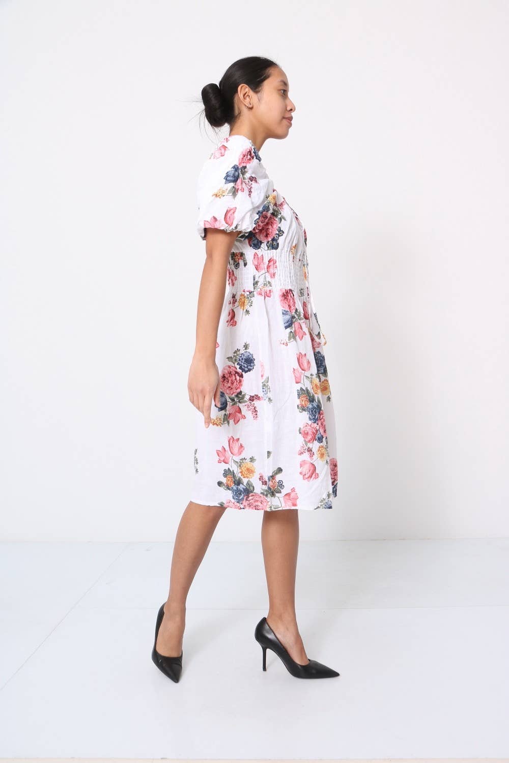 Short dress in 100% linen REF.1720