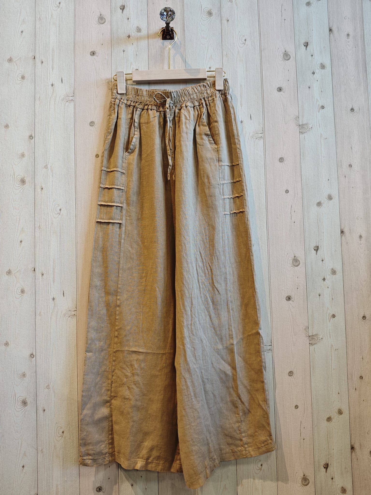 REF 17686 TROUSERS WITH POCKETS 100% LINEN
