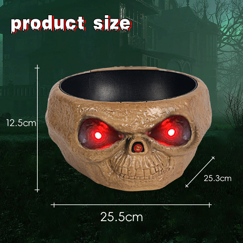 Halloween Candy Bowl Plastic Pumpkin Bowl With Motion Activated Hand,