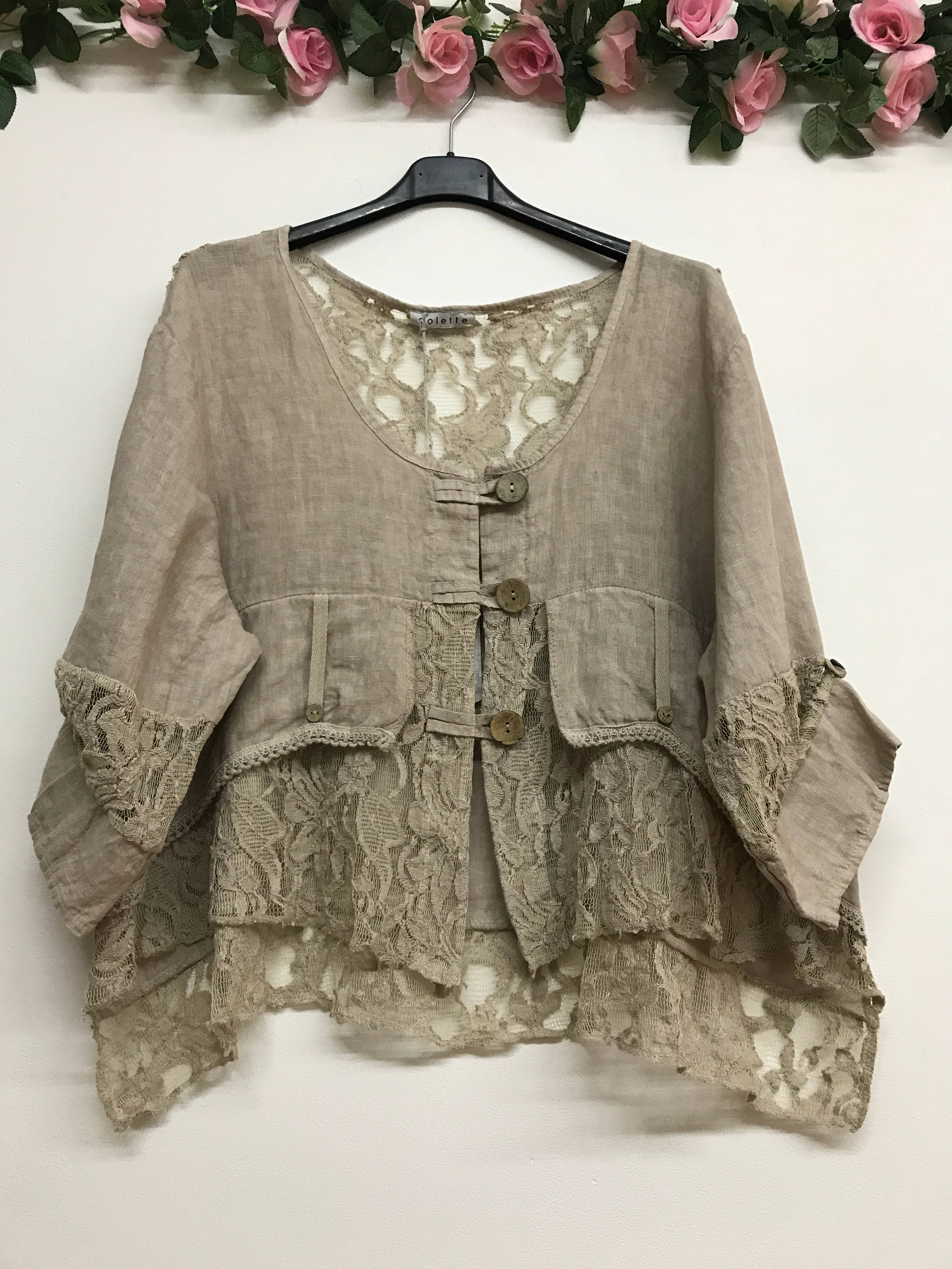 VEST IN LINEN 9207 SPRING SUMMER