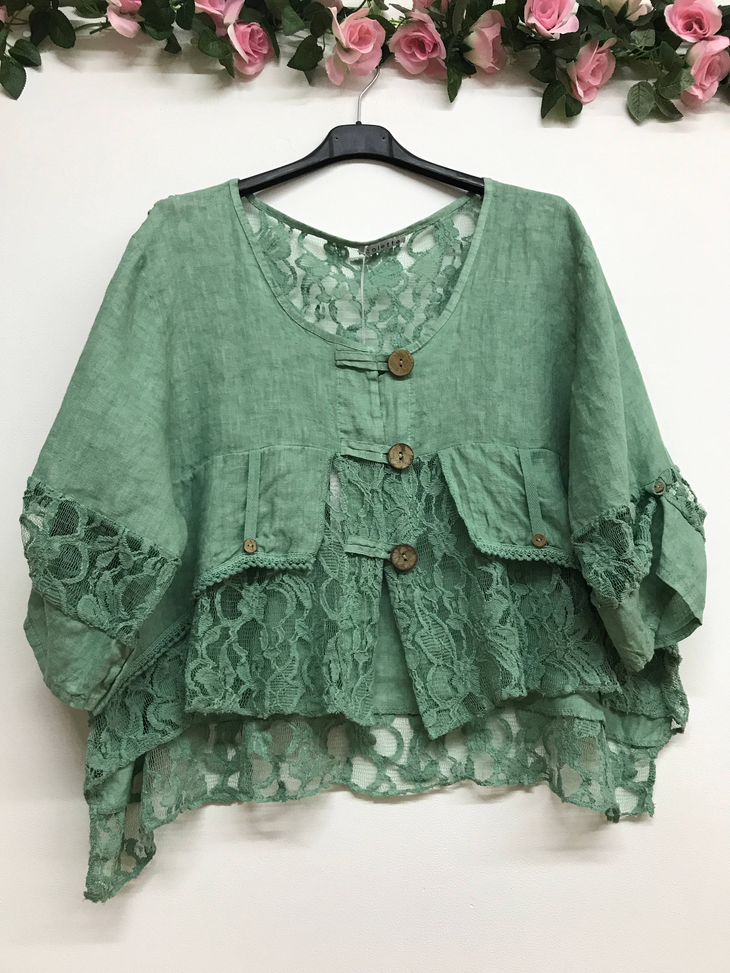 VEST IN LINEN 9207 SPRING SUMMER