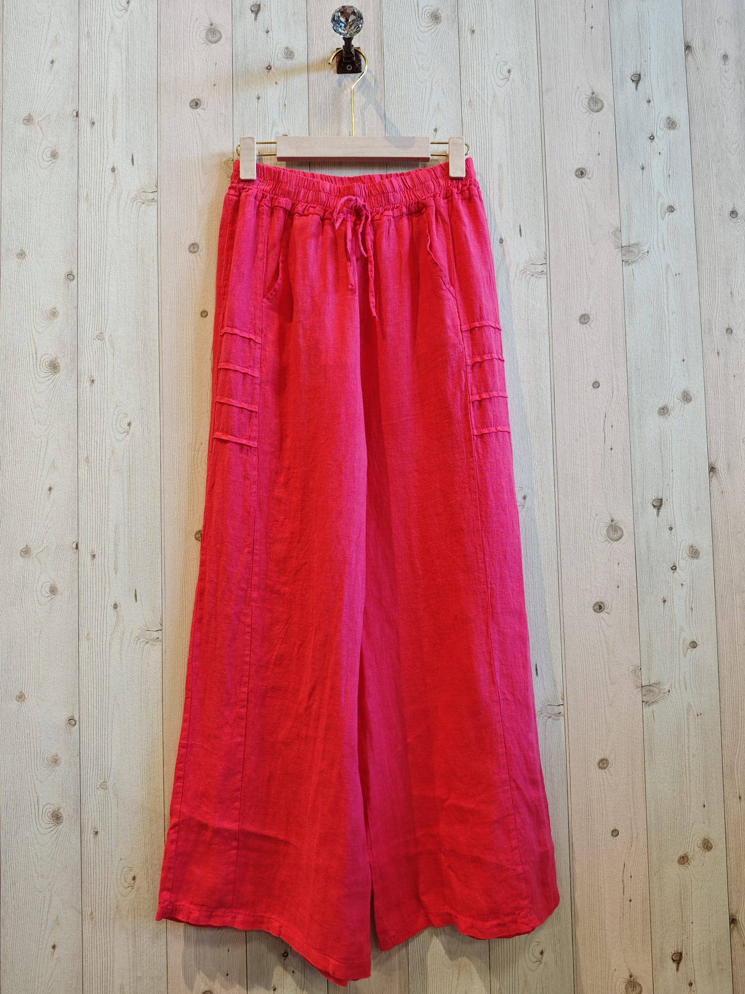 REF 17686 TROUSERS WITH POCKETS 100% LINEN
