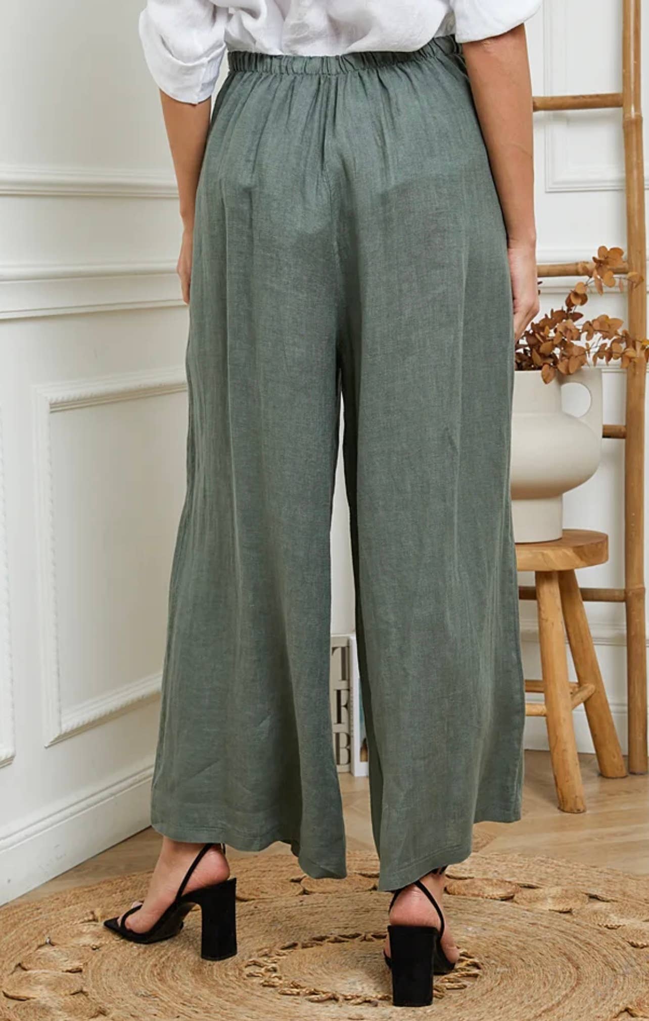 100% Linen Trousers REF. 9320