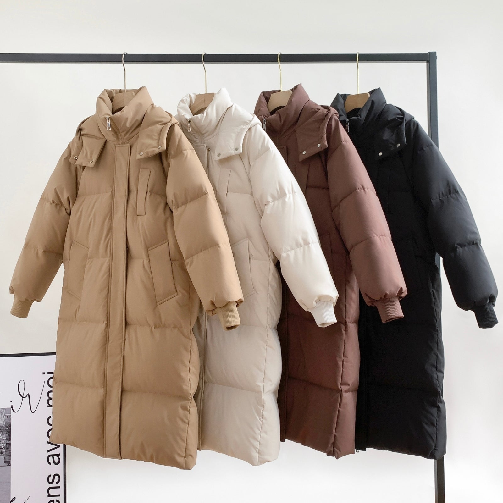 Women Long Puffer Jacket Winter Coat with Hood