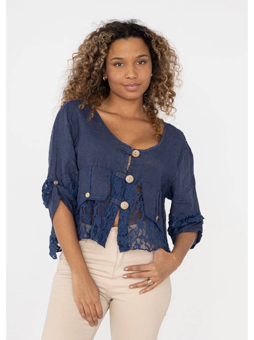 VEST IN LINEN 9207 SPRING SUMMER