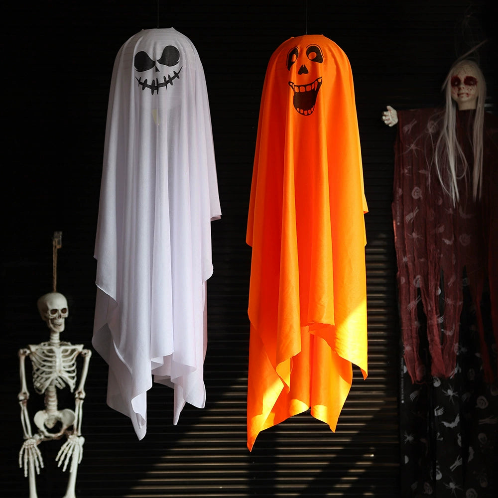 Illuminated Ghost Decorations for Halloween Parties – Hanging Props